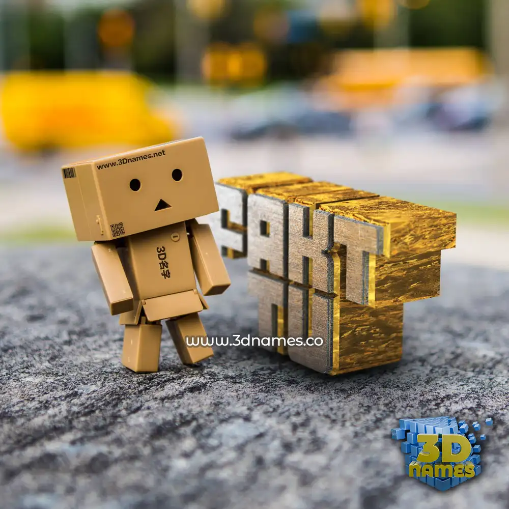 fakt tu in Hello Danbo style - 3D name wallpaper