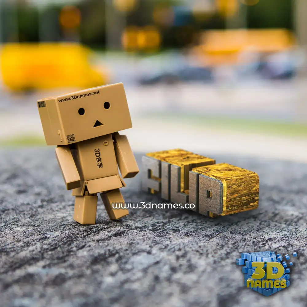 filip in Hello Danbo style - 3D name wallpaper