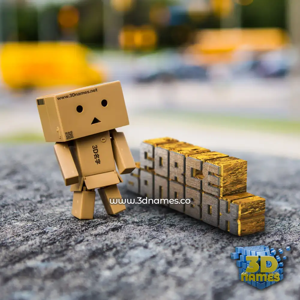 force sandbox in Hello Danbo style - 3D name wallpaper