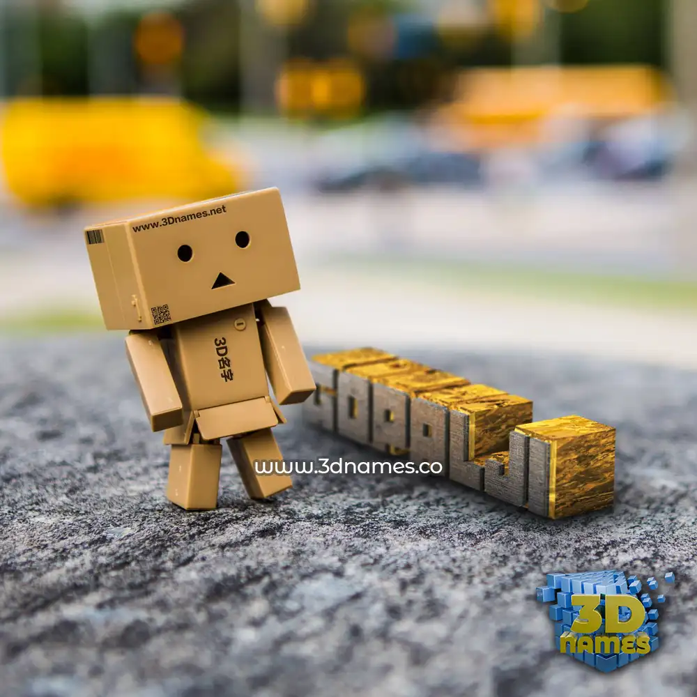 gopalji in Hello Danbo style - 3D name wallpaper