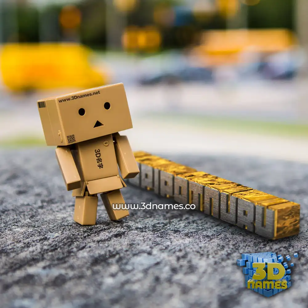 gopipotnuru in Hello Danbo style - 3D name wallpaper