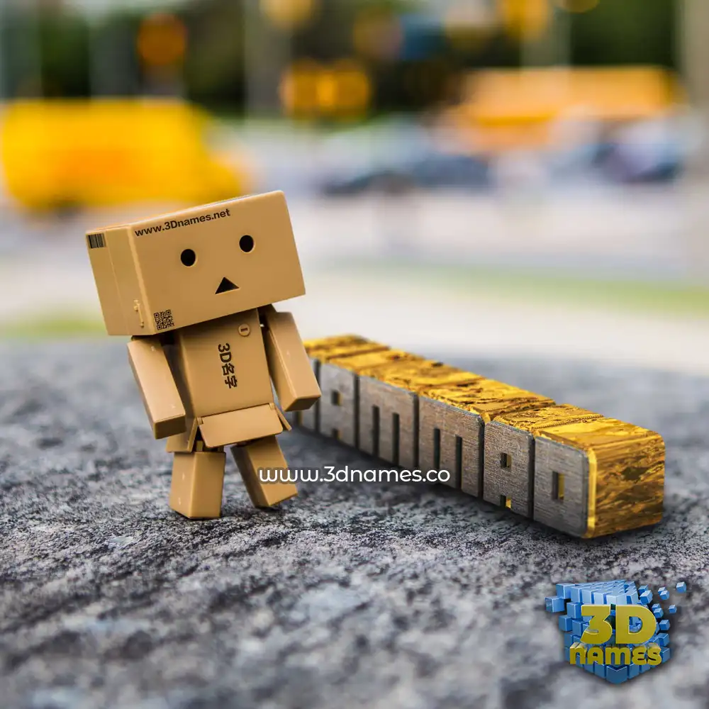 hammad in Hello Danbo style - 3D name wallpaper