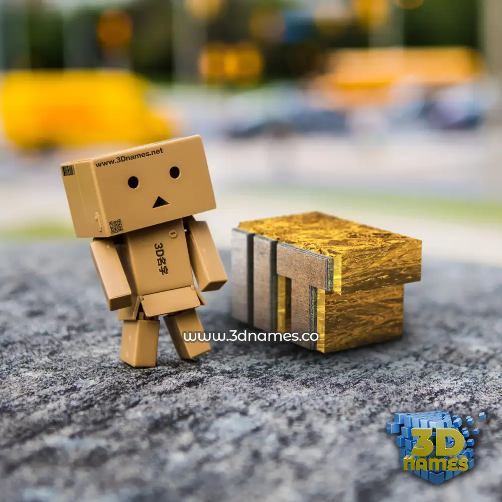 iit in Hello Danbo style - 3D name wallpaper