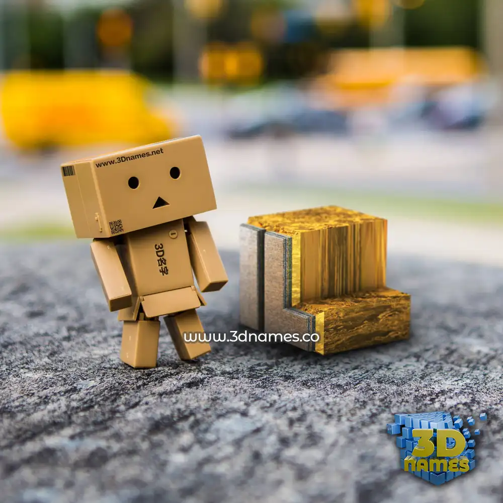 il in Hello Danbo style - 3D name wallpaper