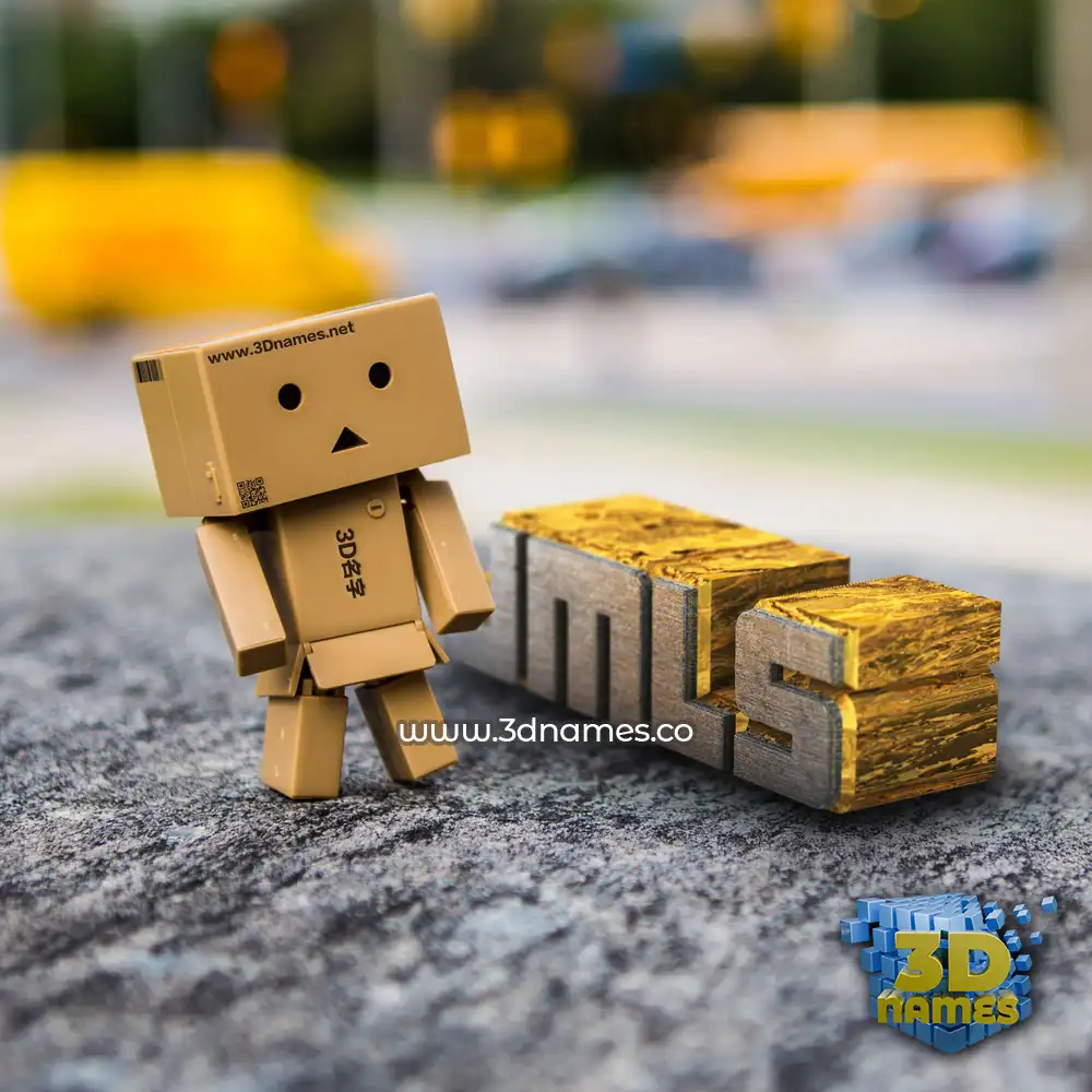jmls in Hello Danbo style - 3D name wallpaper