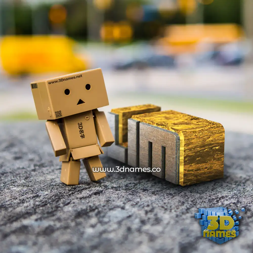 lim in Hello Danbo style - 3D name wallpaper