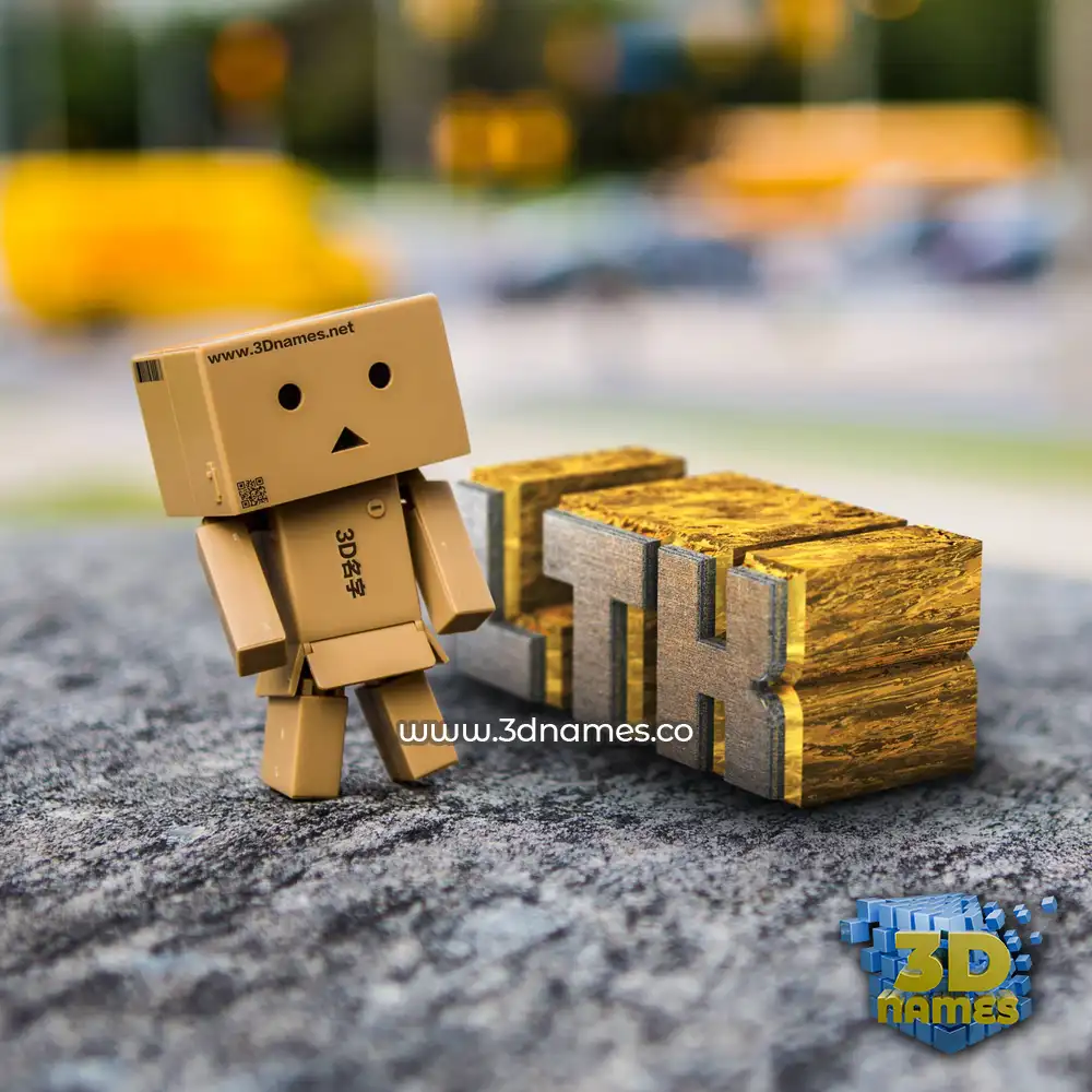 ltk in Hello Danbo style - 3D name wallpaper