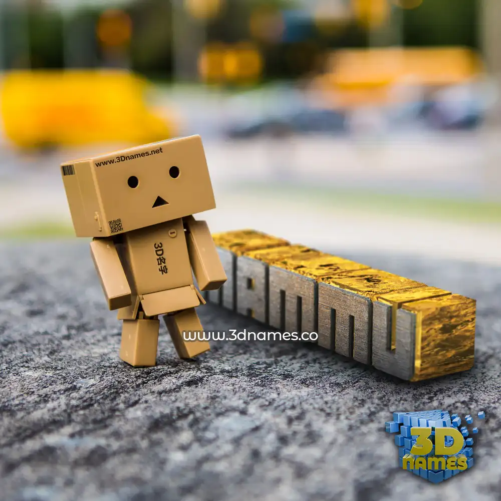 mammu in Hello Danbo style - 3D name wallpaper