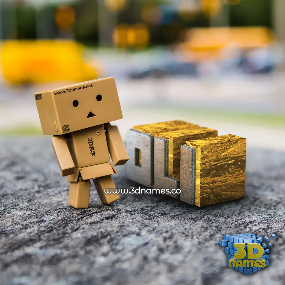 oli in Hello Danbo style - 3D name wallpaper