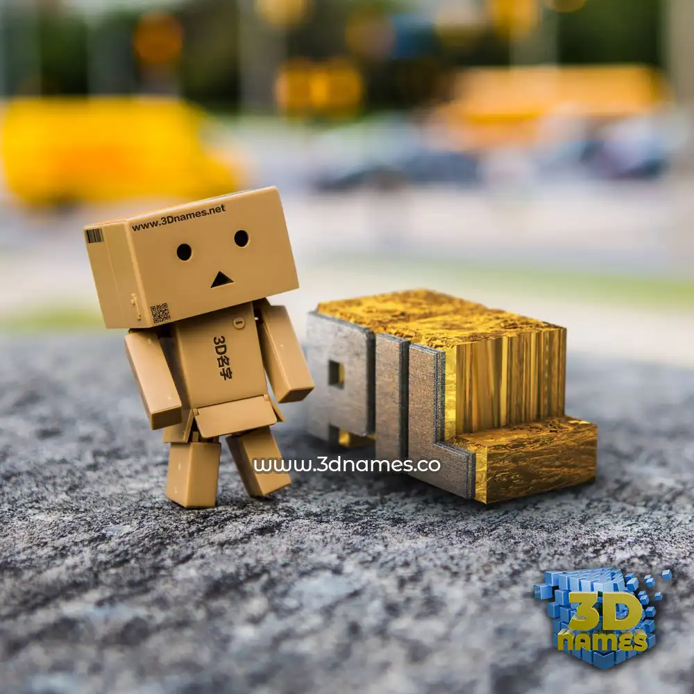 pil in Hello Danbo style - 3D name wallpaper