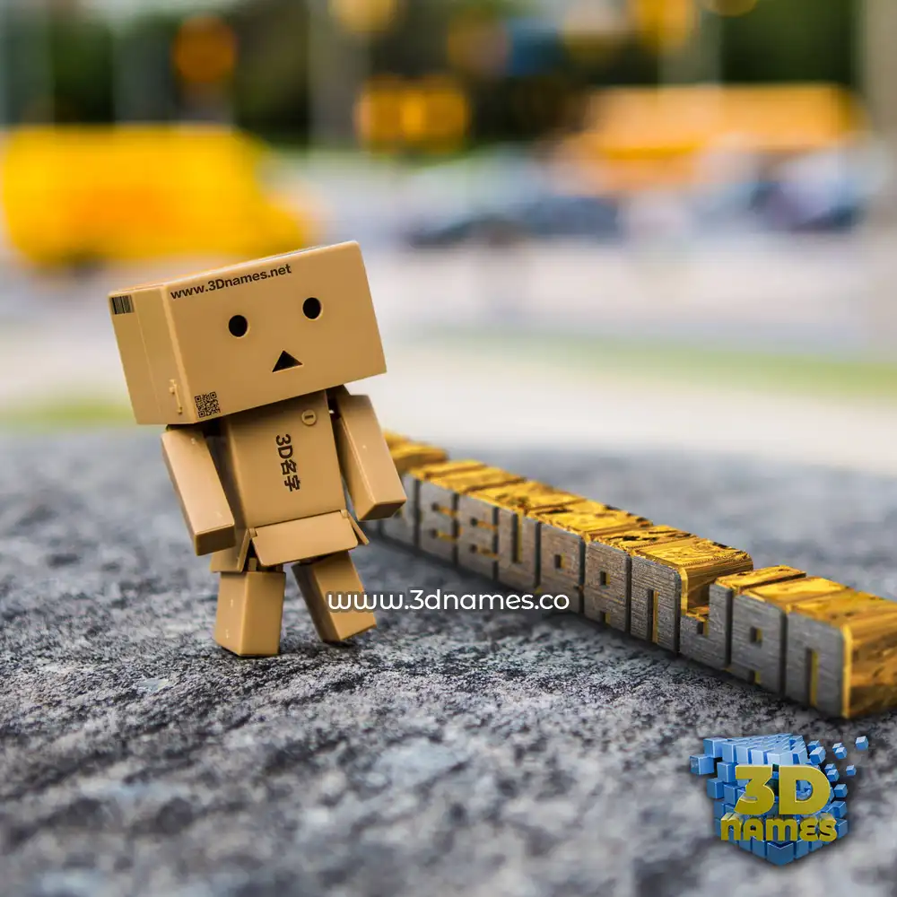rajeevranjan in Hello Danbo style - 3D name wallpaper