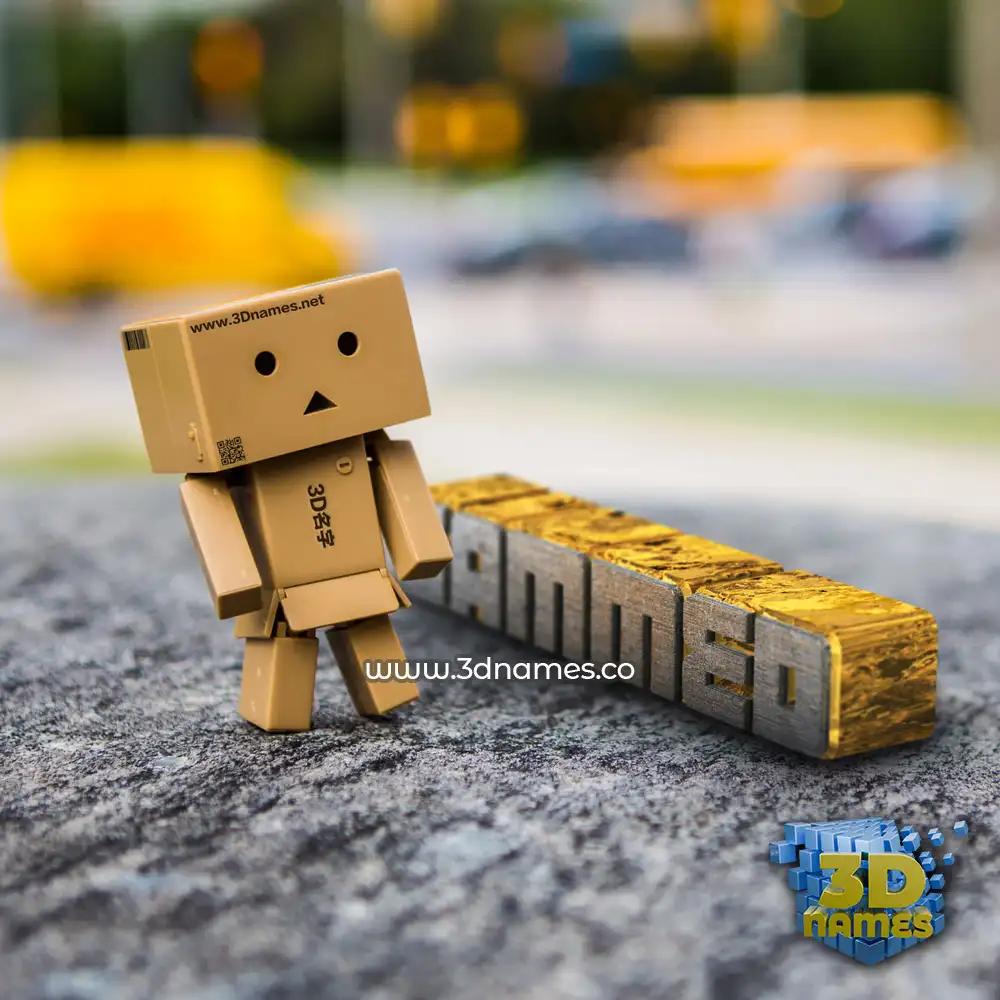 sammed in Hello Danbo style - 3D name wallpaper