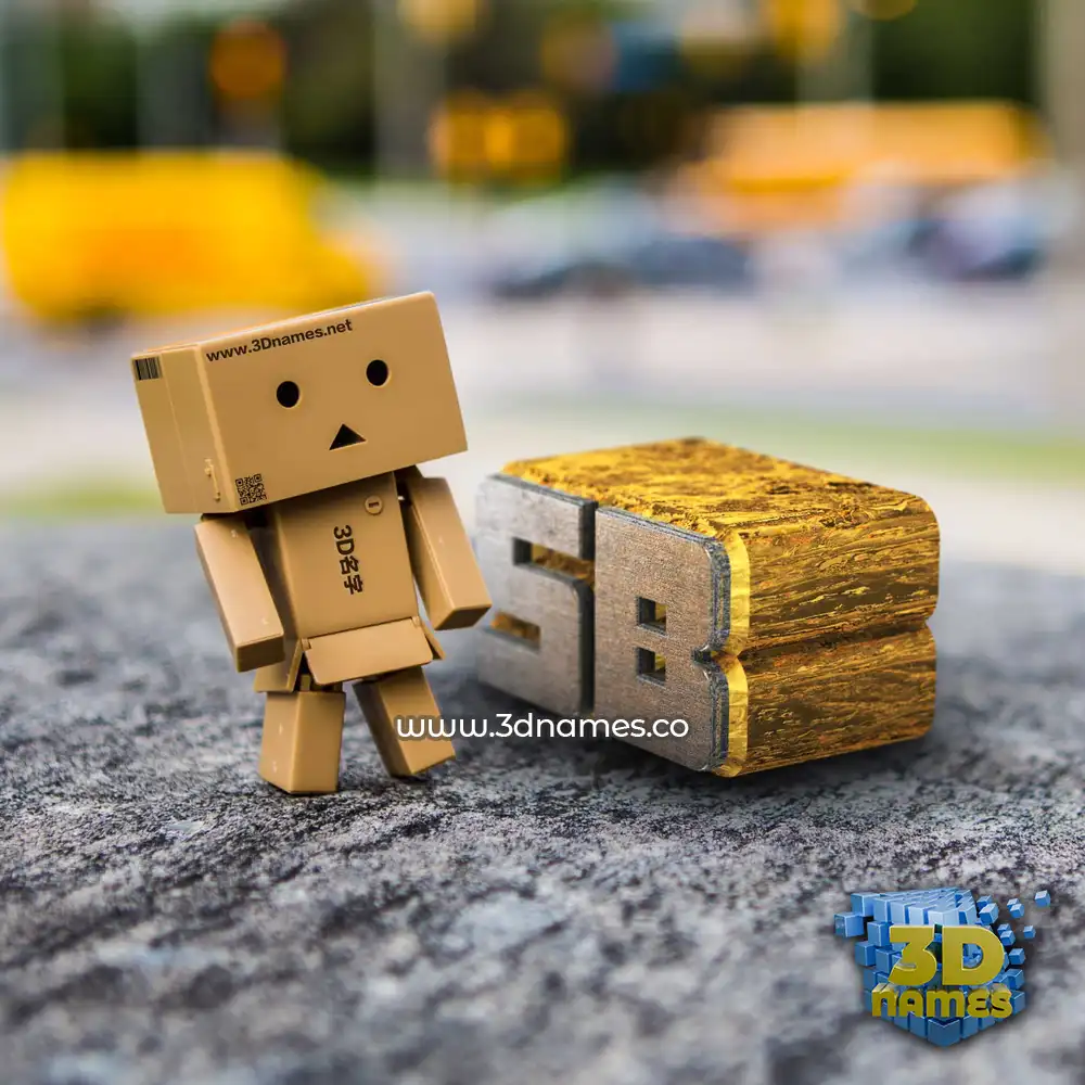 sb in Hello Danbo style - 3D name wallpaper
