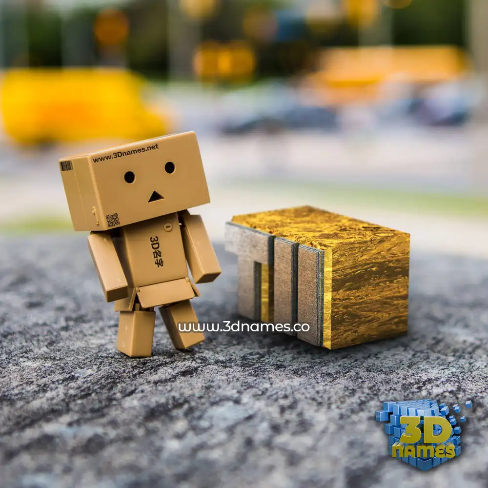 tii in Hello Danbo style - 3D name wallpaper