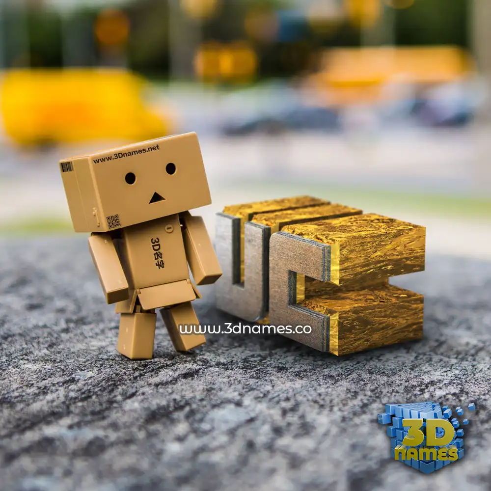 vc in Hello Danbo style - 3D name wallpaper