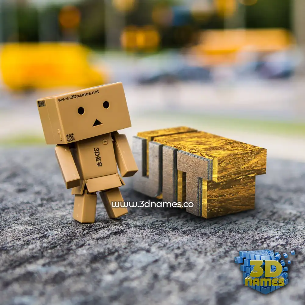 vit in Hello Danbo style - 3D name wallpaper