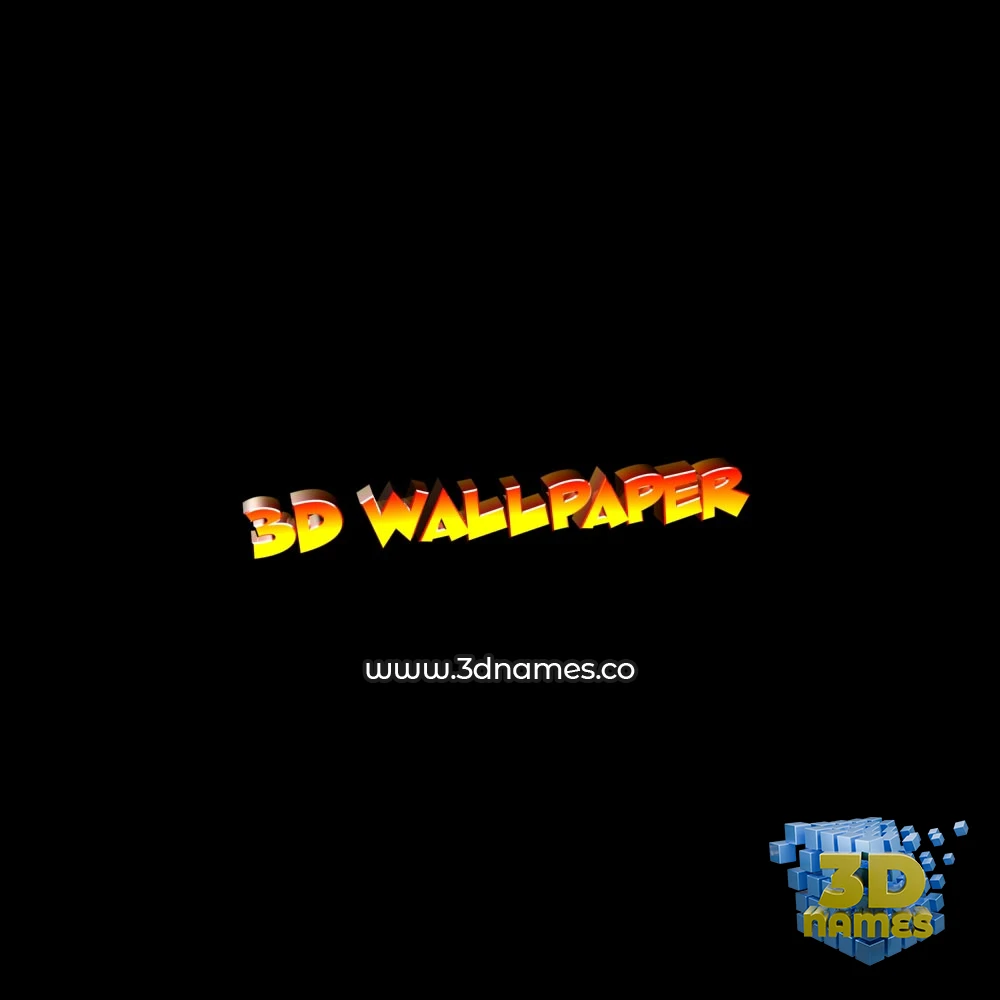 3d wallpaper in Black Background style - 3D name wallpaper
