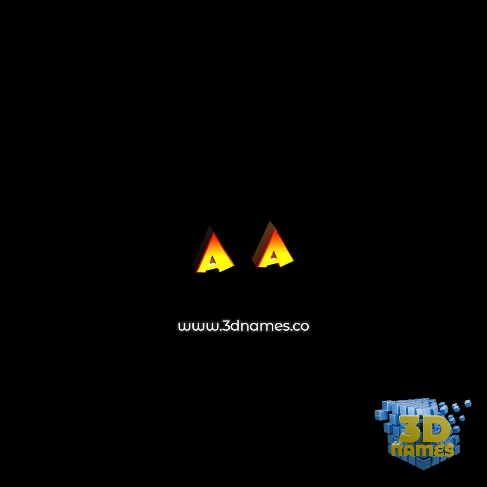aakrant in Black Background style - 3D name wallpaper
