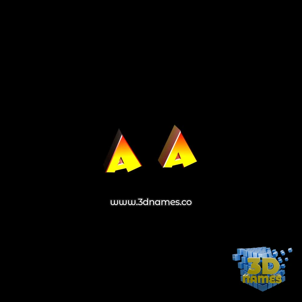aatka in Black Background style - 3D name wallpaper