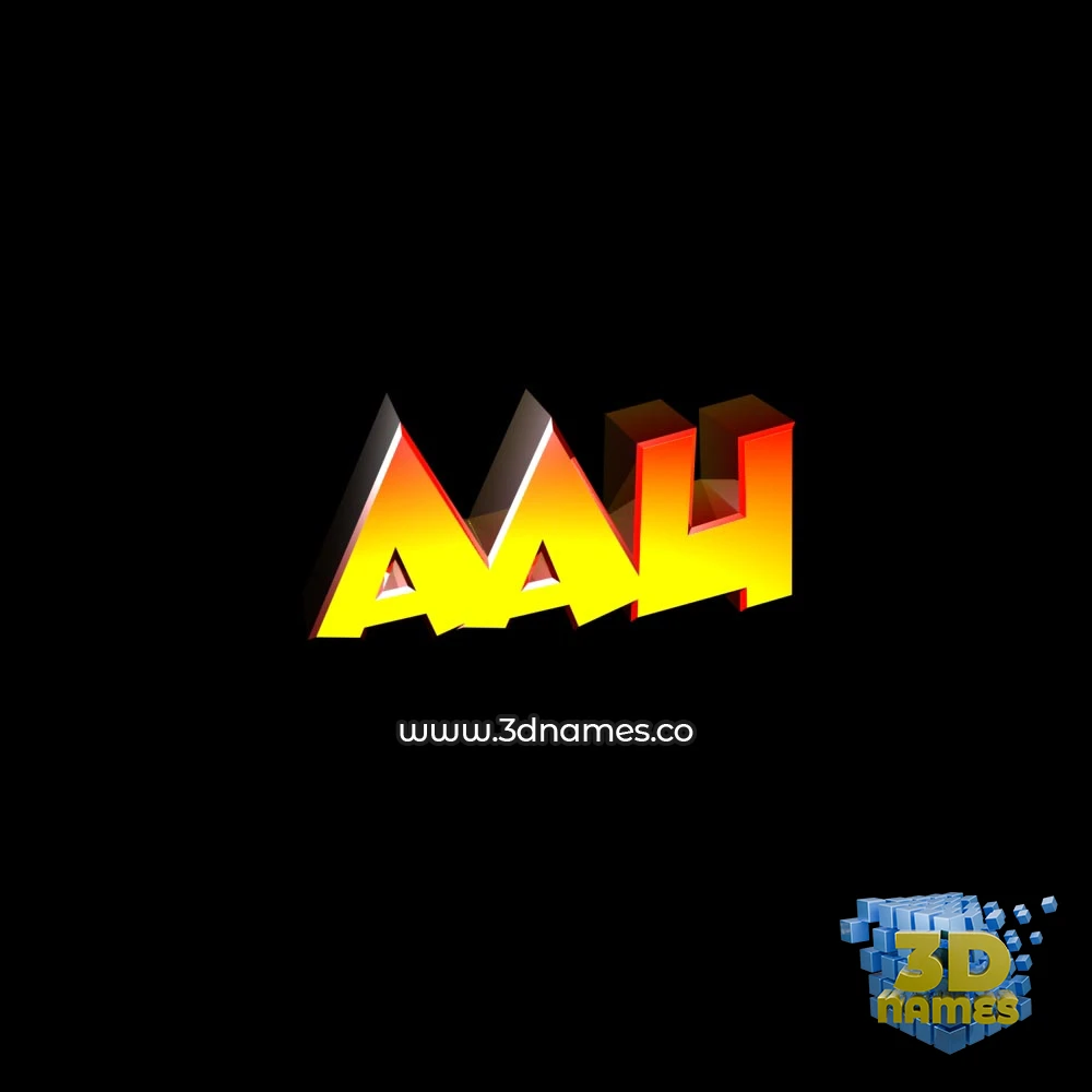 aau in Black Background style - 3D name wallpaper