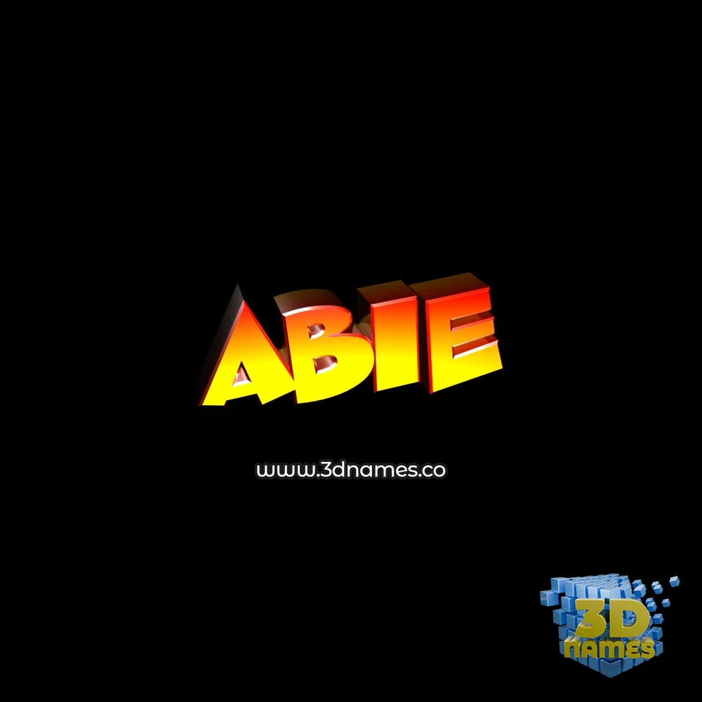 abie in Black Background style - 3D name wallpaper