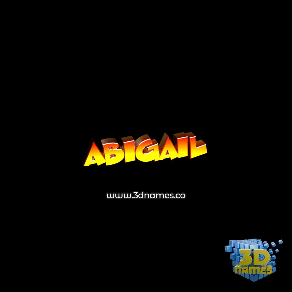abigail in Black Background style - 3D name wallpaper