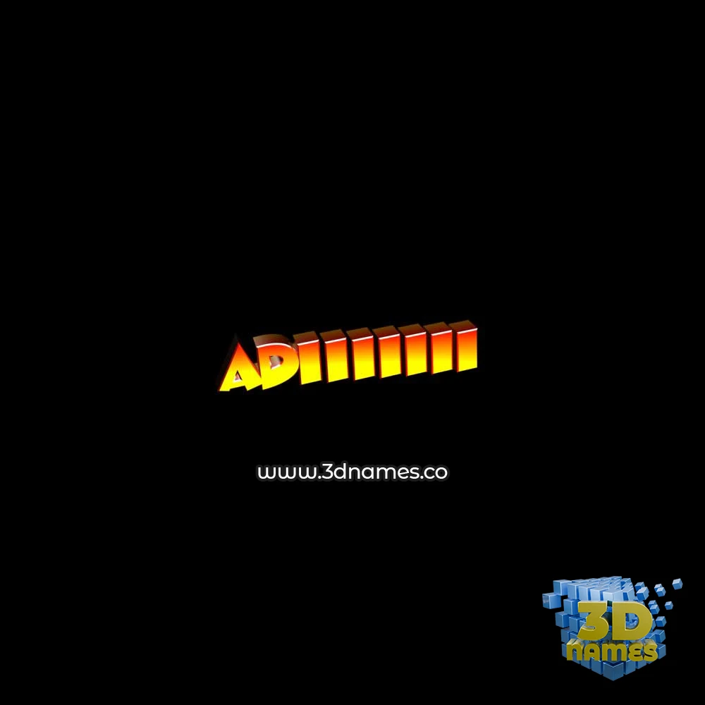 adiiiiiii in Black Background style - 3D name wallpaper