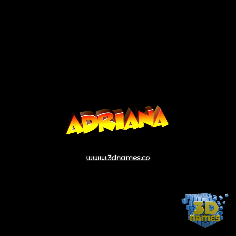 adriana in Black Background style - 3D name wallpaper