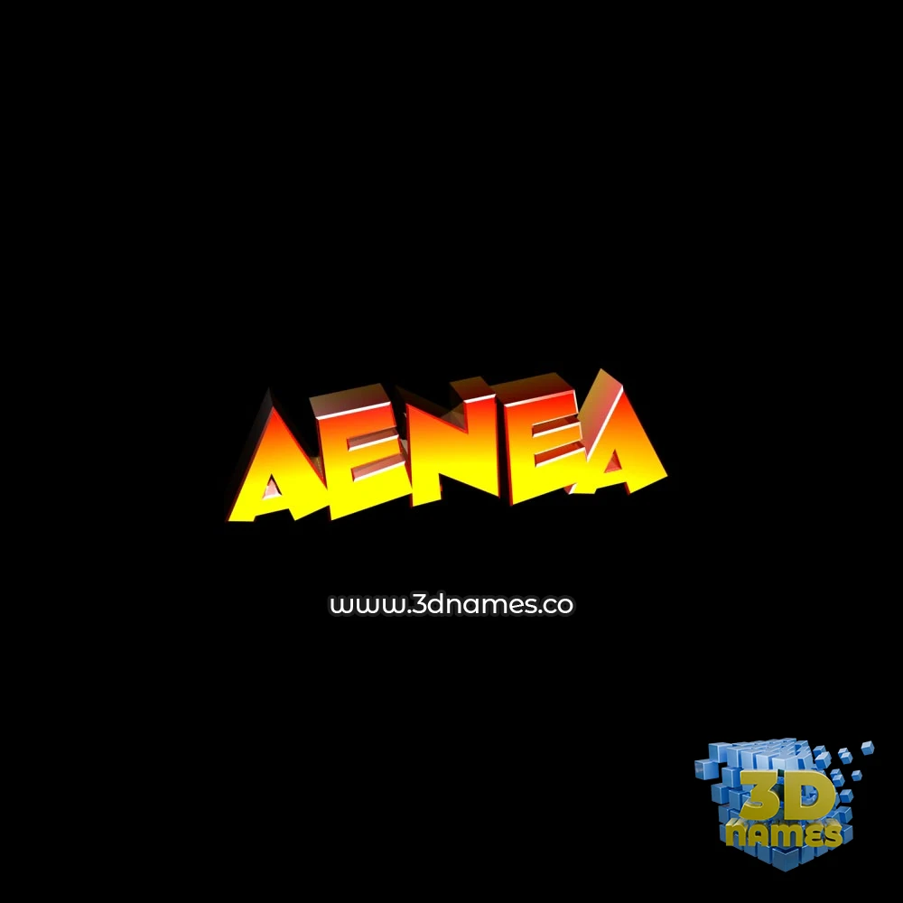 aenea in Black Background style - 3D name wallpaper