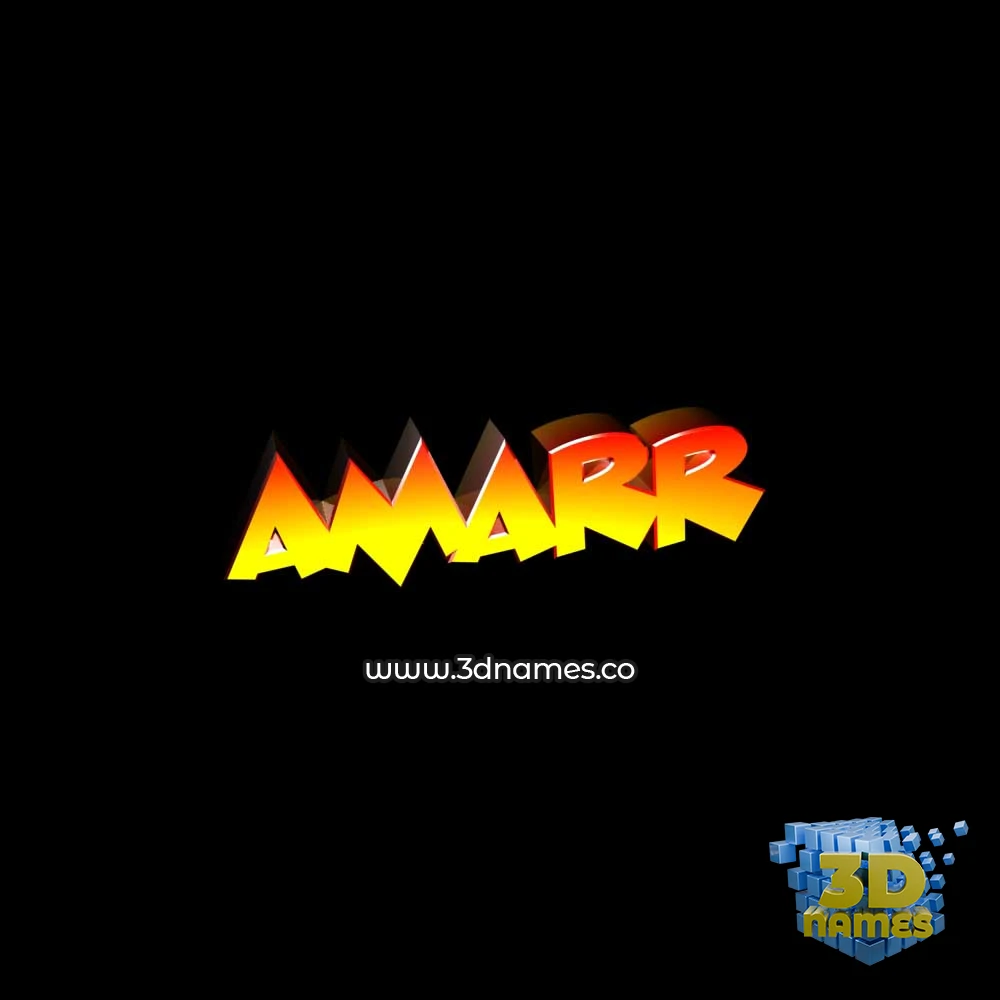 amarr in Black Background style - 3D name wallpaper