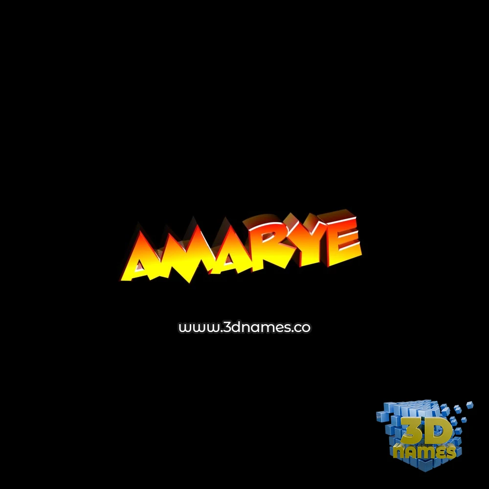 amarye in Black Background style - 3D name wallpaper