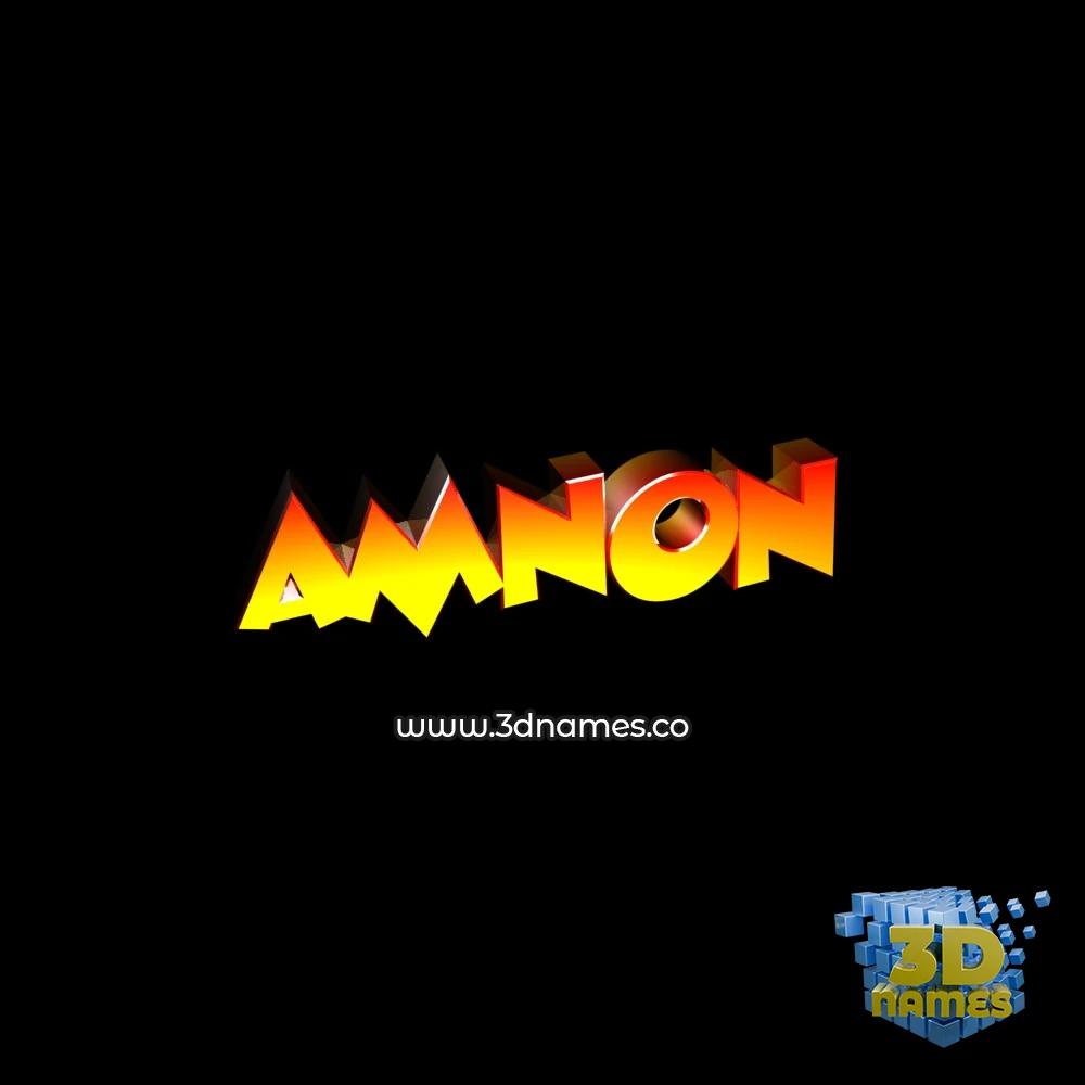 amnon in Black Background style - 3D name wallpaper
