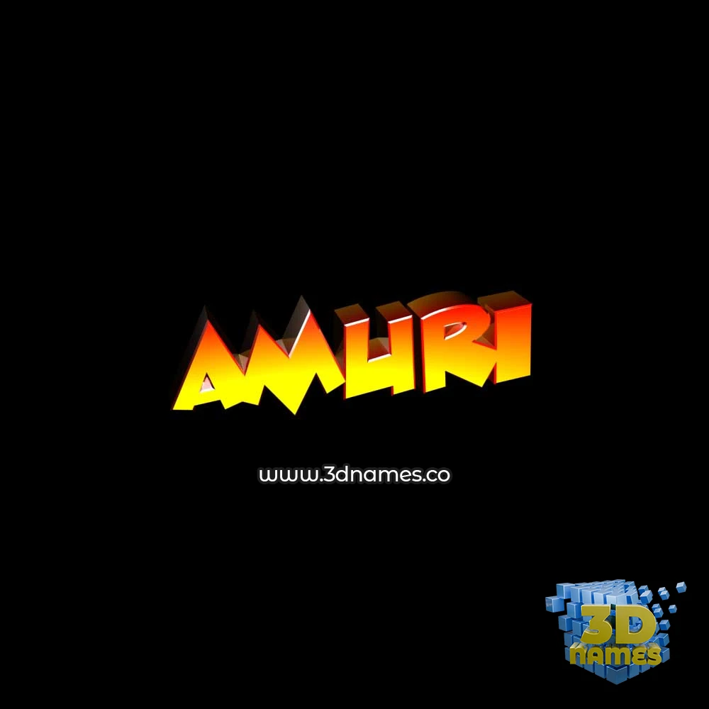 amuri in Black Background style - 3D name wallpaper