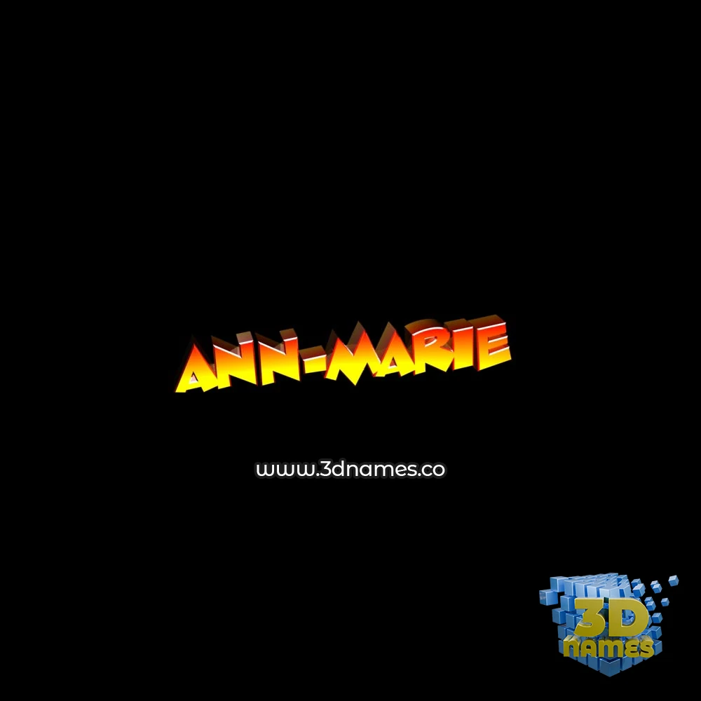ann-marie in Black Background style - 3D name wallpaper