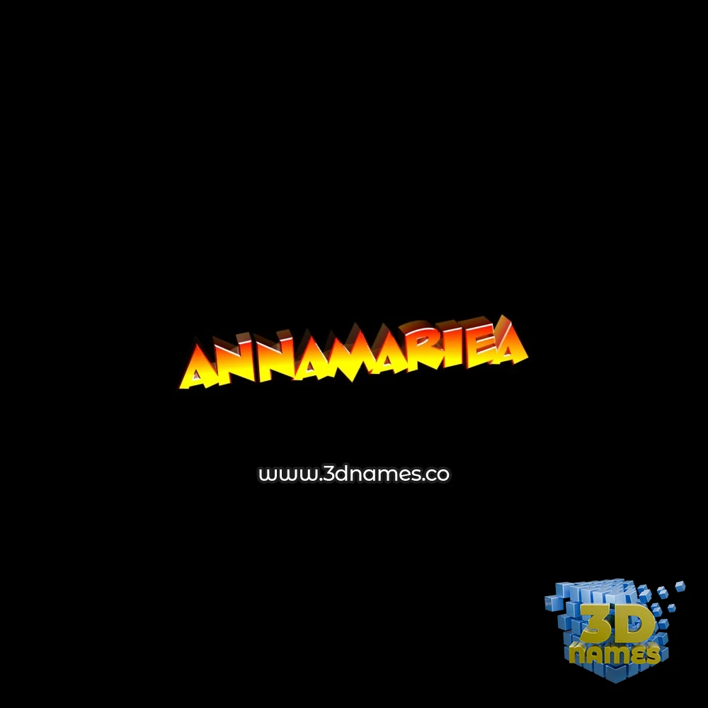 annamariea in Black Background style - 3D name wallpaper