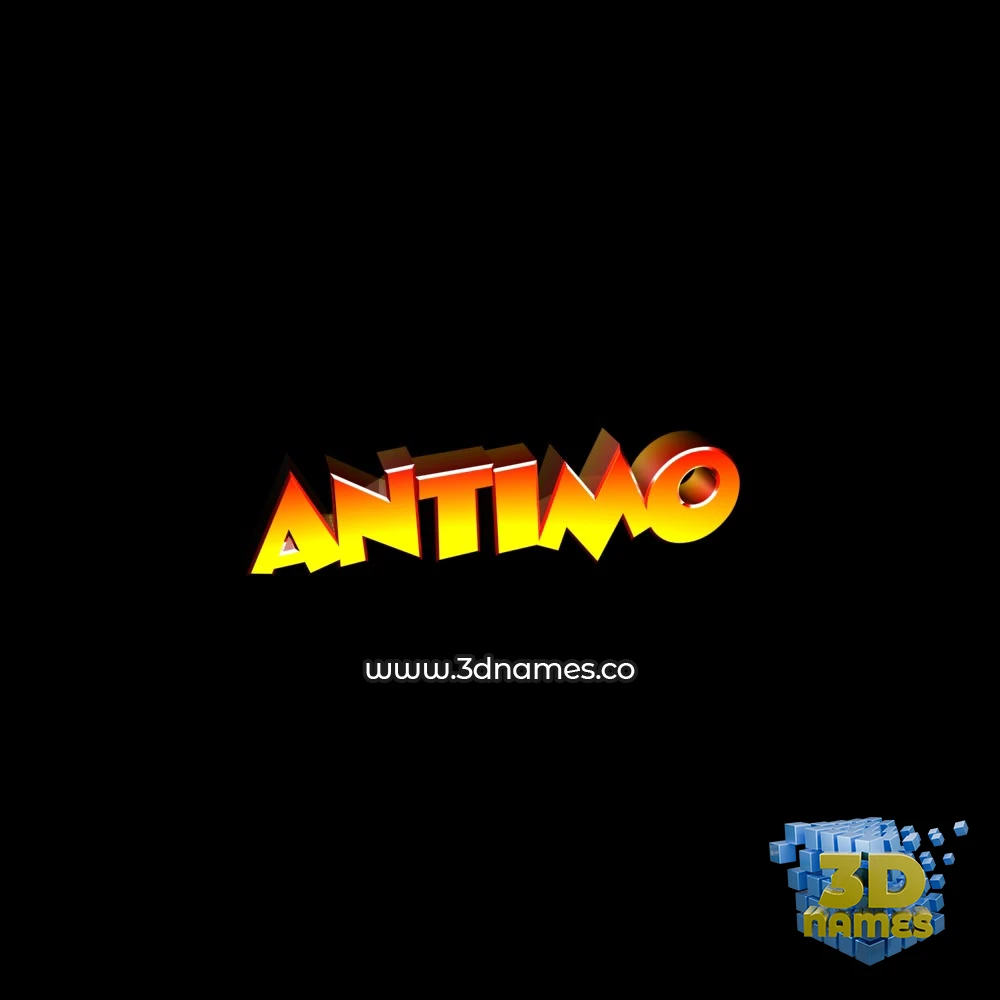 antimo in Black Background style - 3D name wallpaper