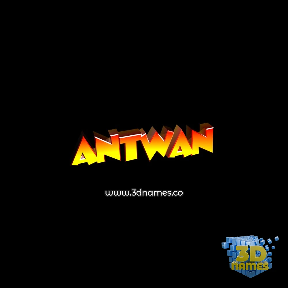 antwan in Black Background style - 3D name wallpaper