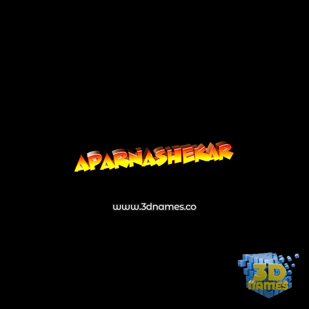 aparnashekar in Black Background style - 3D name wallpaper