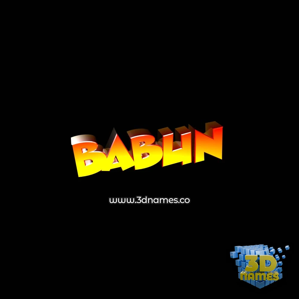 babun in Black Background style - 3D name wallpaper