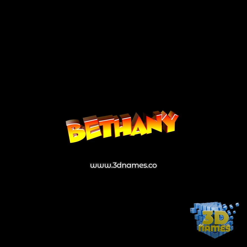 bethany in Black Background style - 3D name wallpaper