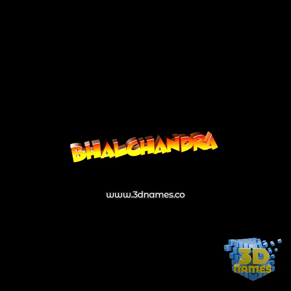 bhalchandra in Black Background style - 3D name wallpaper