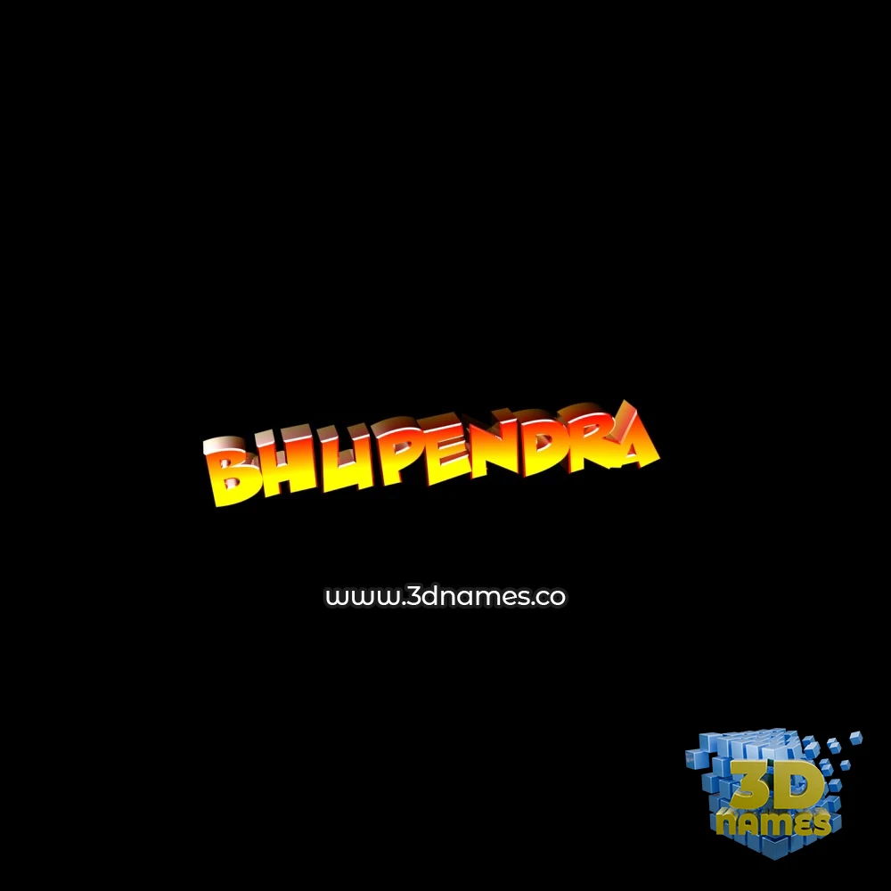 bhupendra in Black Background style - 3D name wallpaper