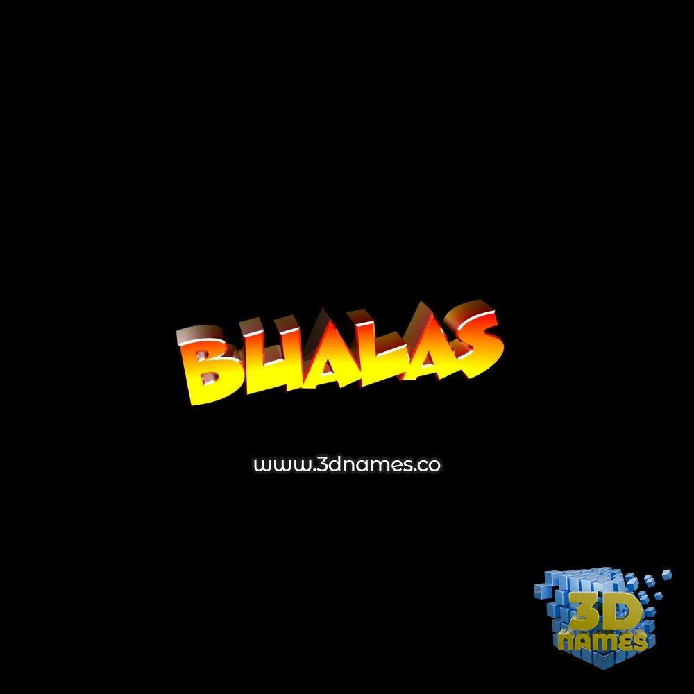 bualas in Black Background style - 3D name wallpaper