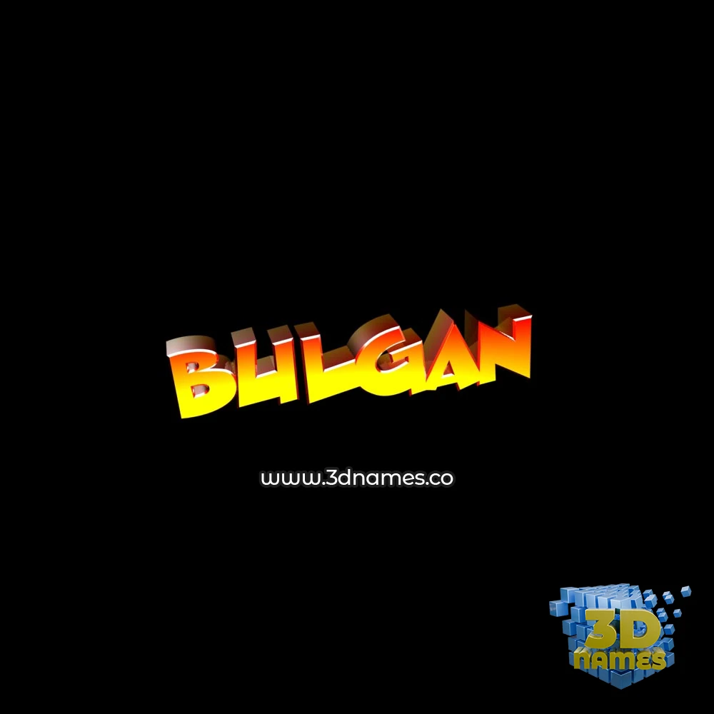 bulgan in Black Background style - 3D name wallpaper