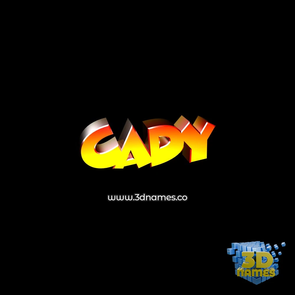 cady in Black Background style - 3D name wallpaper