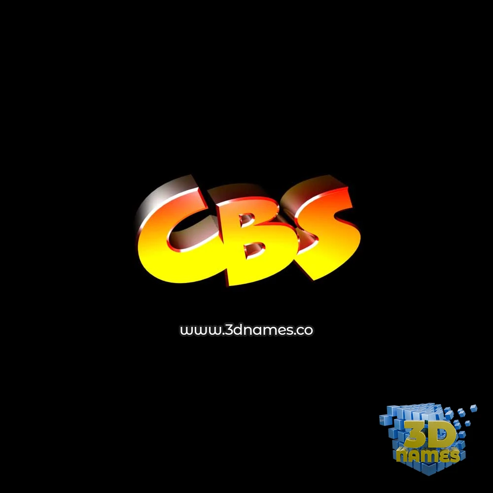cbs in Black Background style - 3D name wallpaper
