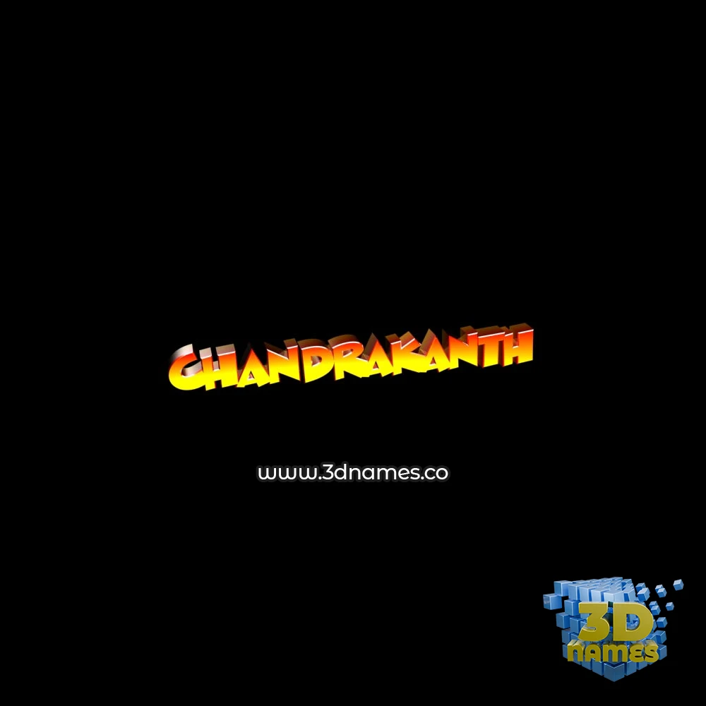 chandrakanth in Black Background style - 3D name wallpaper