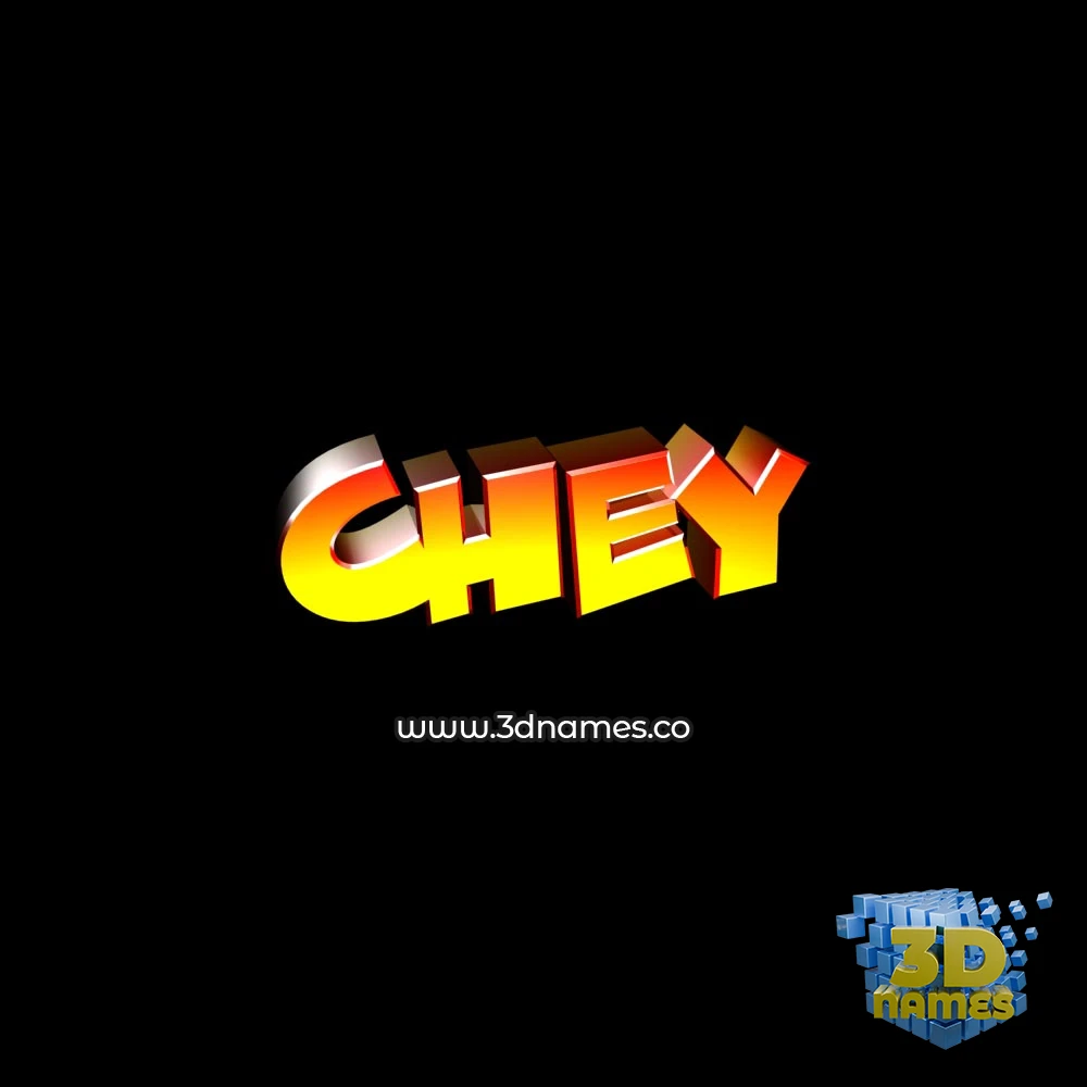 chey in Black Background style - 3D name wallpaper