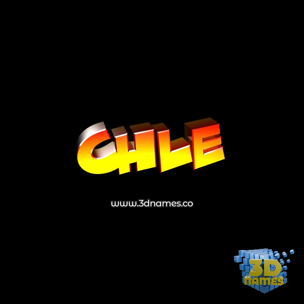 chle in Black Background style - 3D name wallpaper