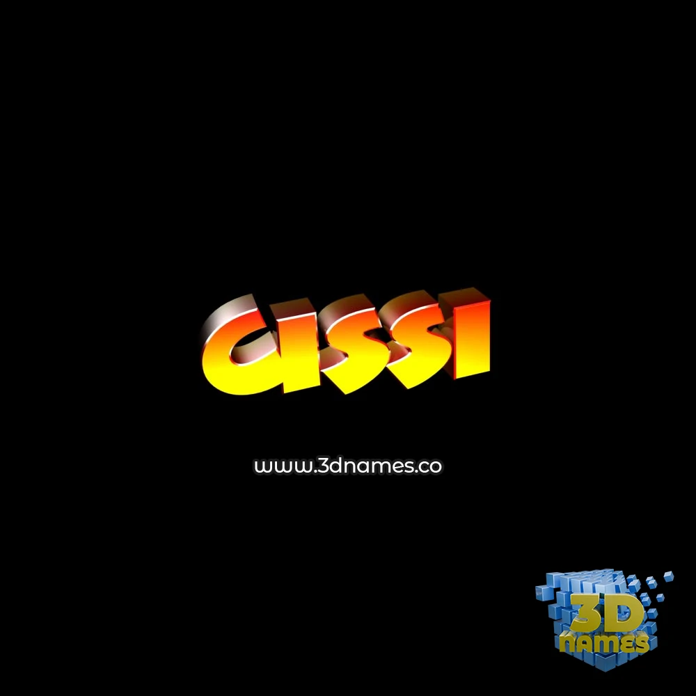 cissi in Black Background style - 3D name wallpaper